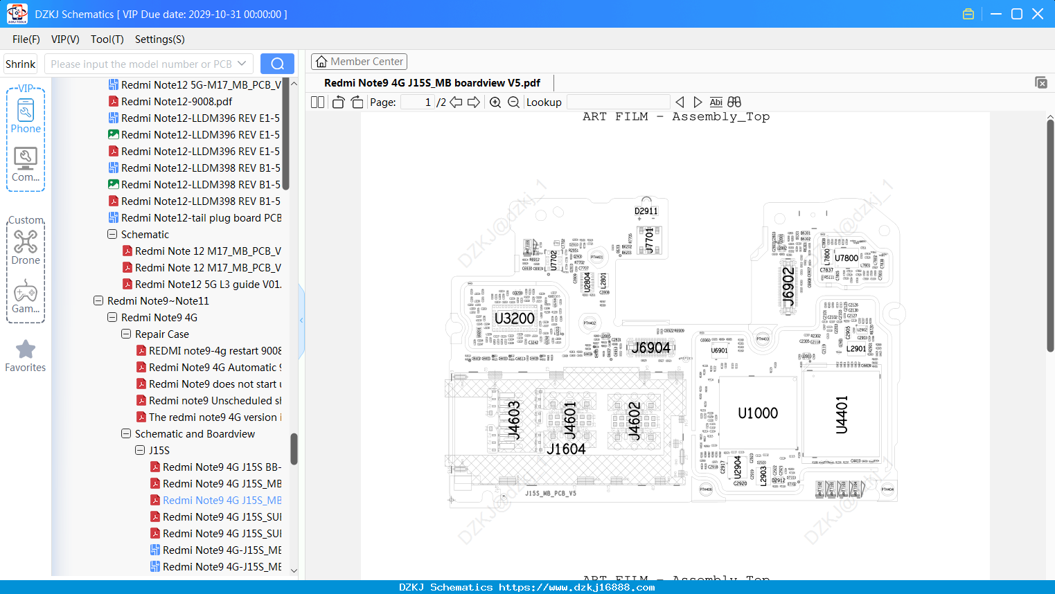 Redmi Note9 4G J15S_MB Boardview V5